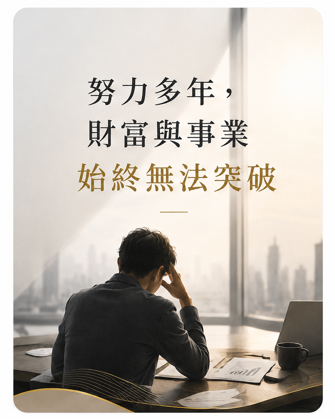 努力多年，財富與事業始終無法突破